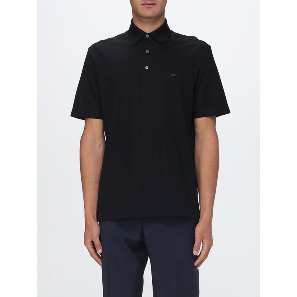Zegna Polo Shirt Men Black